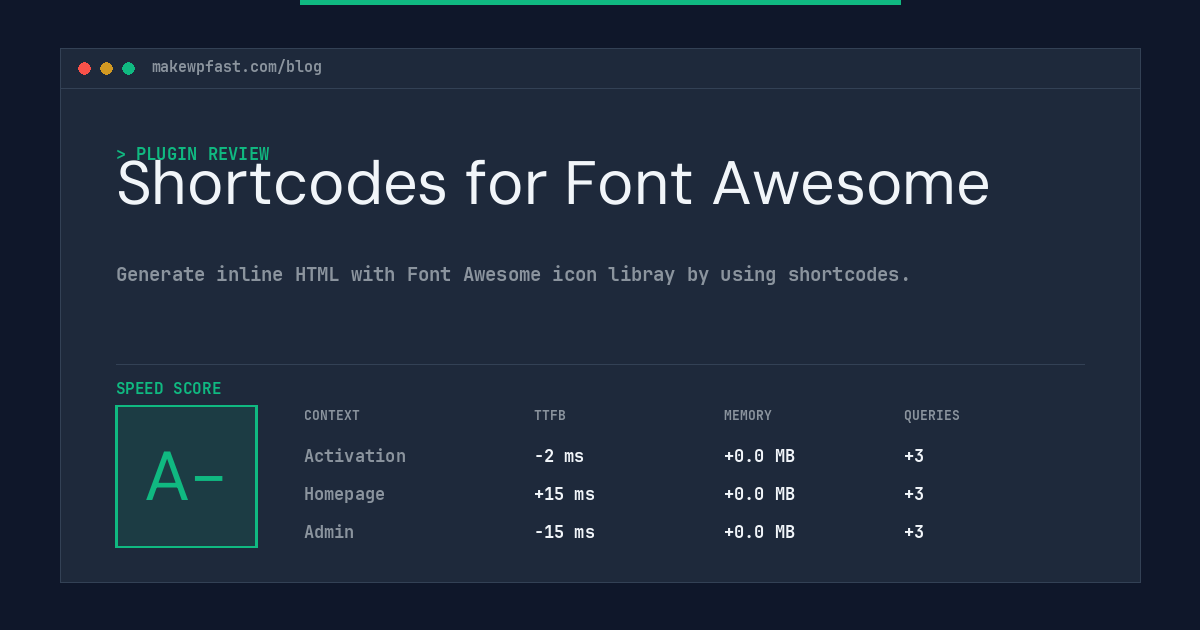 Shortcodes for Font Awesome - MakeWPFast