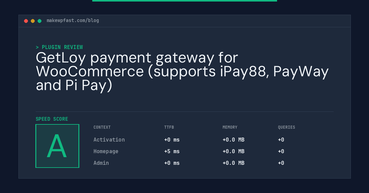 GetLoy payment gateway for WooCommerce (supports iPay88, PayWay and Pi Pay) - MakeWPFast