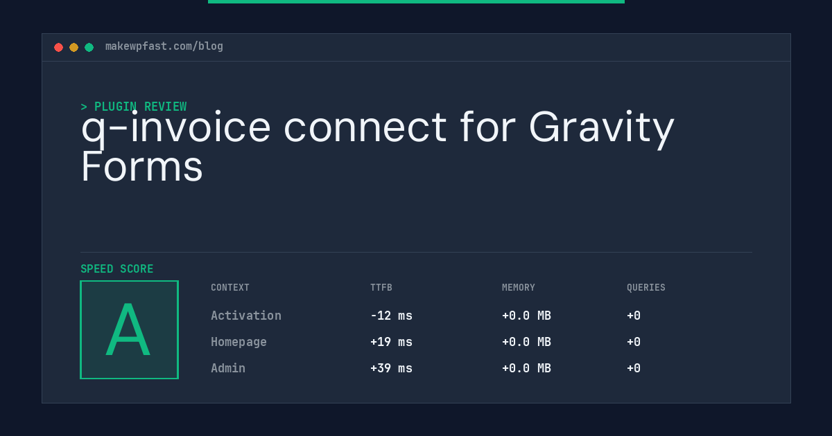 q-invoice connect for Gravity Forms - MakeWPFast