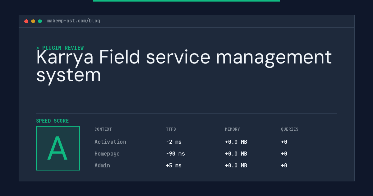Karrya Field service management system - MakeWPFast