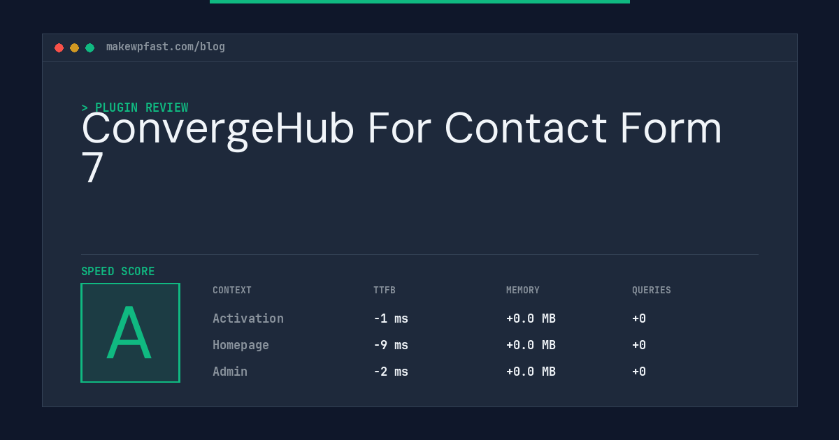 ConvergeHub For Contact Form 7 - MakeWPFast