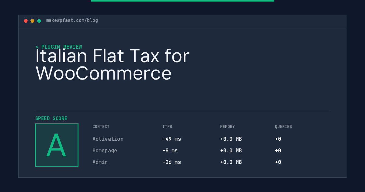 Italian Flat Tax for WooCommerce - MakeWPFast