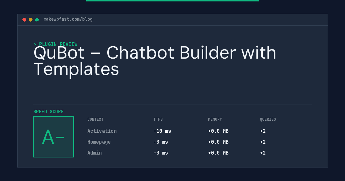 QuBot – Chatbot Builder with Templates - MakeWPFast