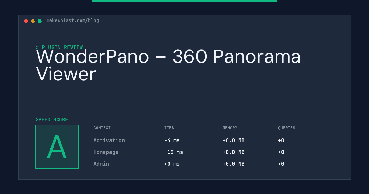 WonderPano – 360 Panorama Viewer - MakeWPFast