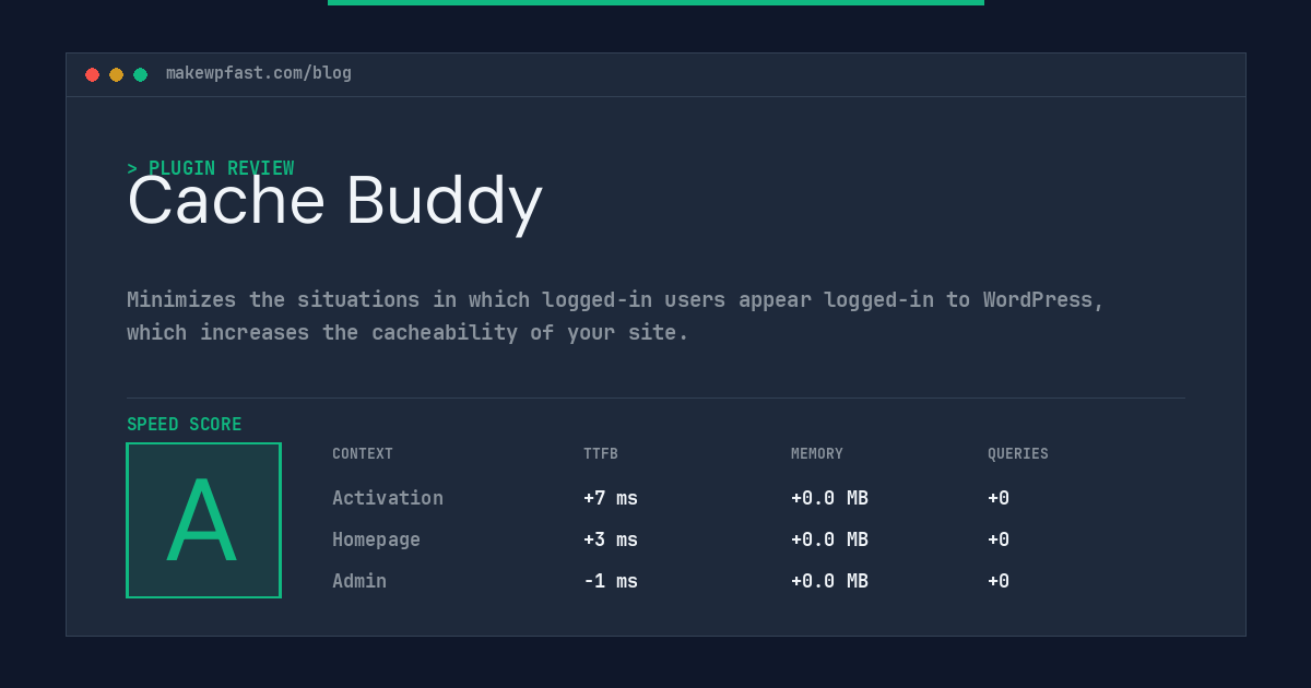 Cache Buddy - MakeWPFast