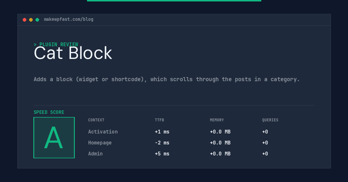 Cat Block - MakeWPFast