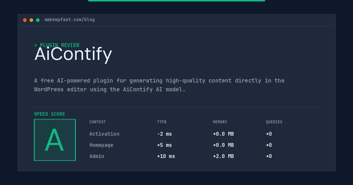 AiContify - MakeWPFast