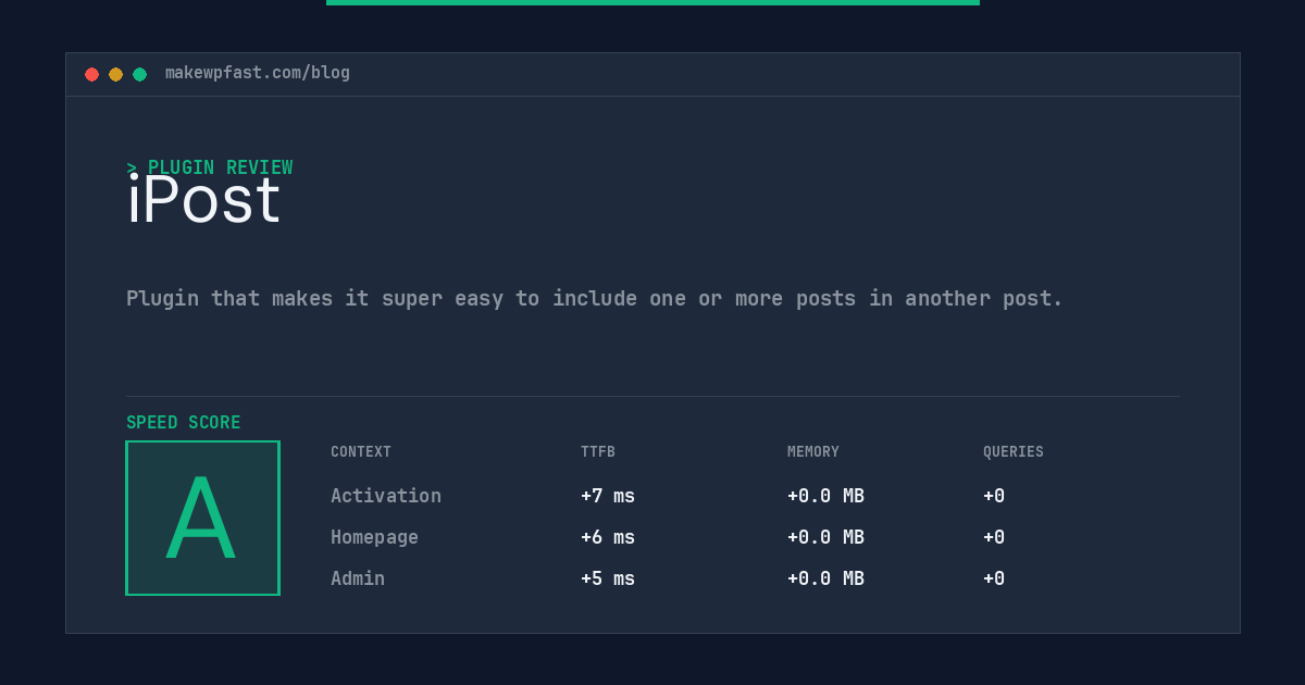 iPost - MakeWPFast