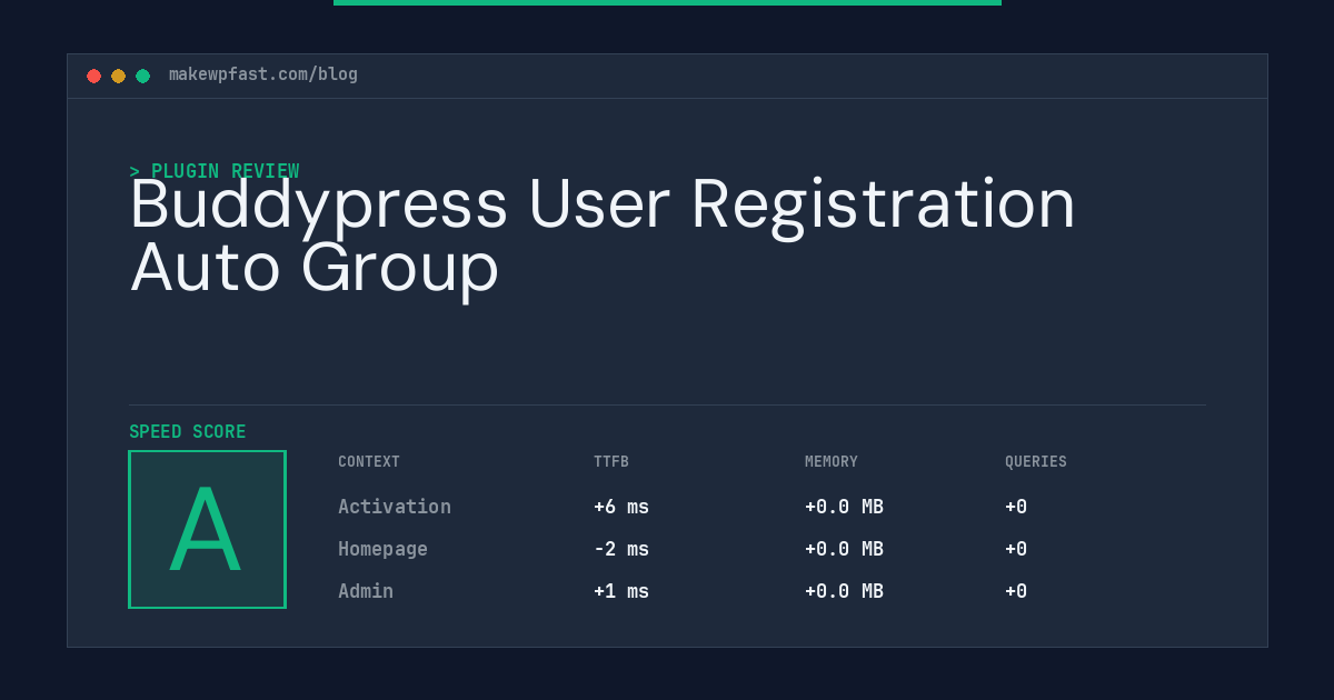 Buddypress User Registration Auto Group - MakeWPFast