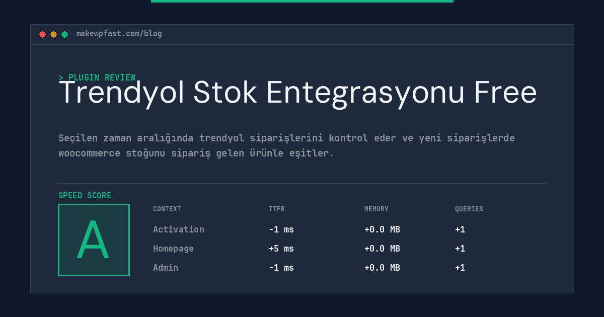 Trendyol Stok Entegrasyonu Free - MakeWPFast