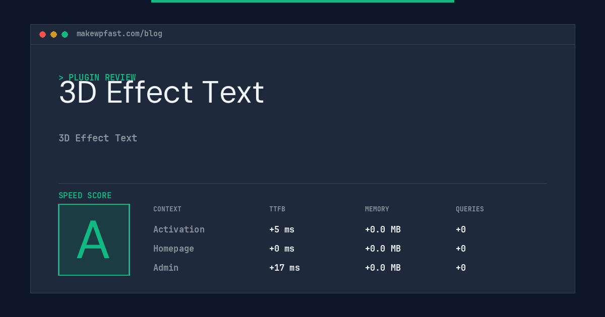 3D Effect Text - MakeWPFast