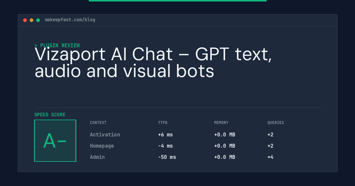 Vizaport AI Chat – GPT text, audio and visual bots - MakeWPFast