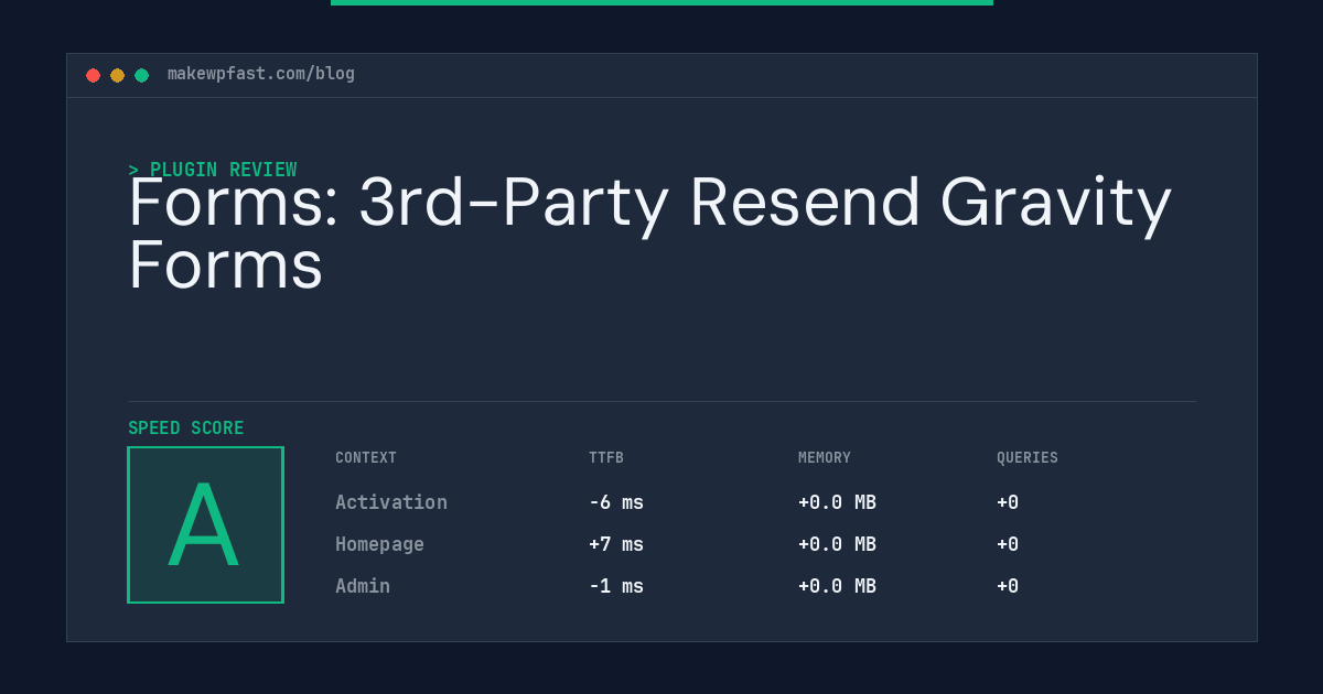 Forms: 3rd-Party Resend Gravity Forms - MakeWPFast