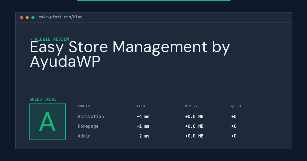 Easy Store Management by AyudaWP - MakeWPFast
