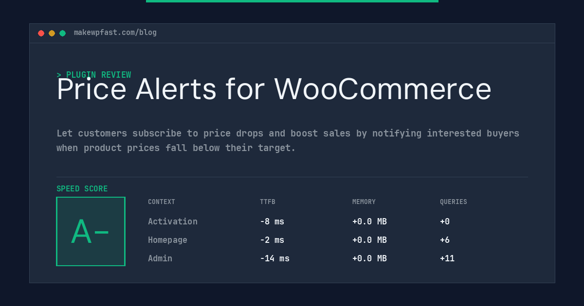 Price Alerts for WooCommerce - MakeWPFast