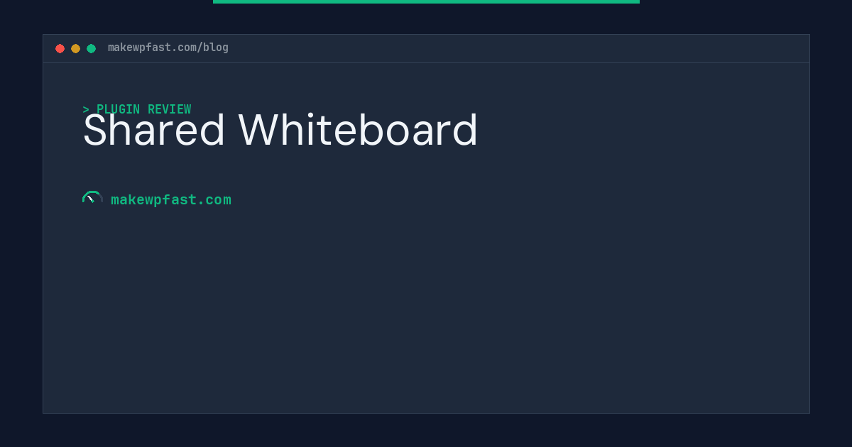 Shared Whiteboard - MakeWPFast