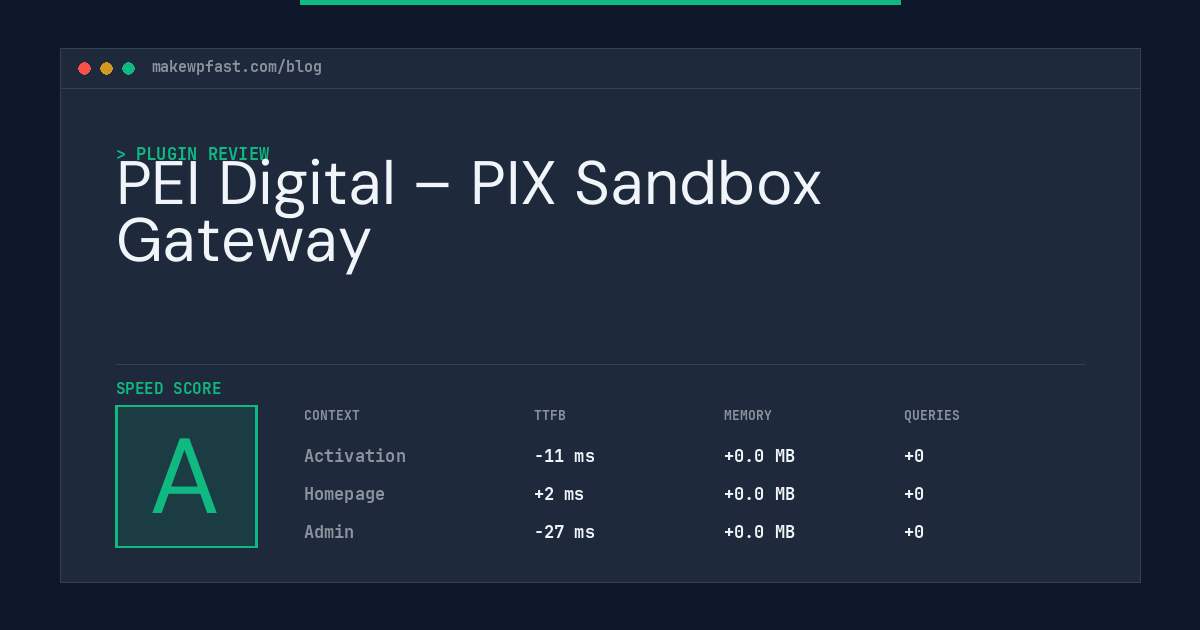 PEI Digital – PIX Sandbox Gateway - MakeWPFast