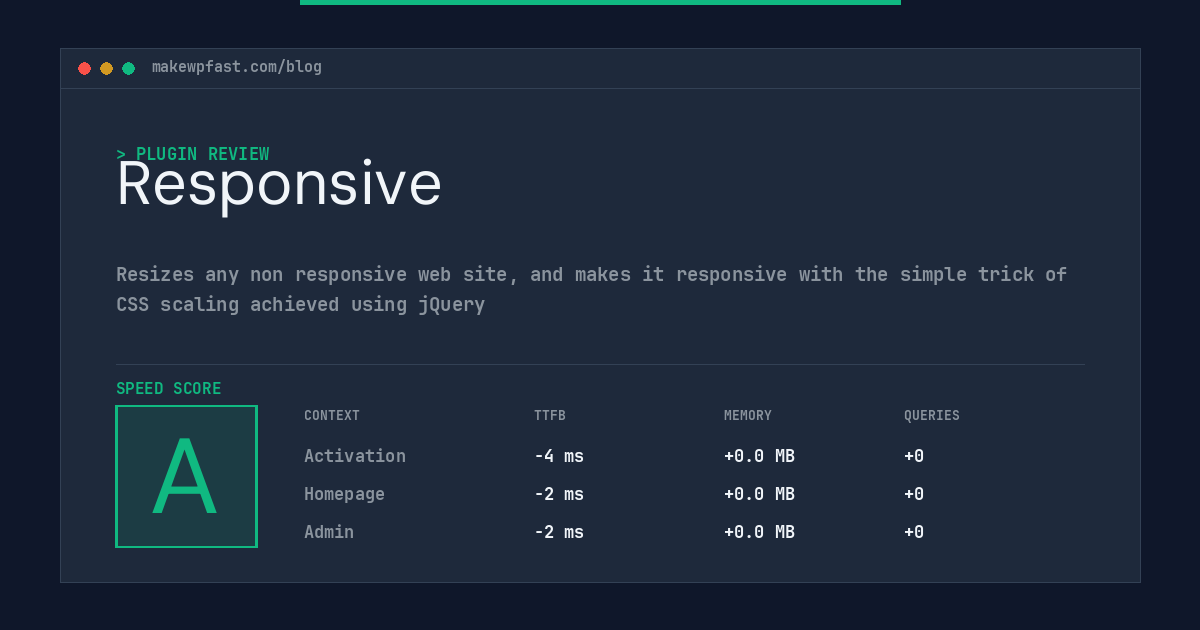Responsive - MakeWPFast