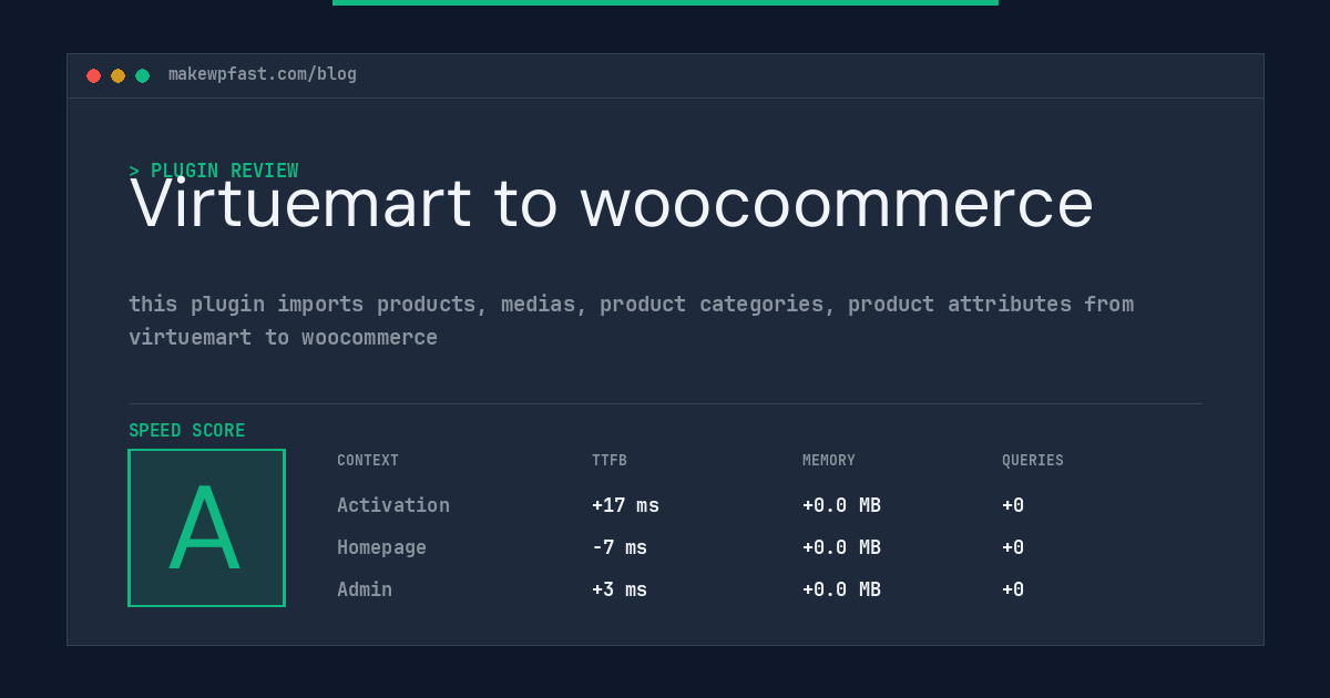 Virtuemart to woocoommerce - MakeWPFast