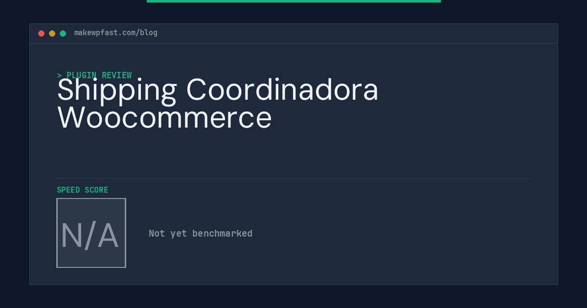 Shipping Coordinadora Woocommerce - MakeWPFast