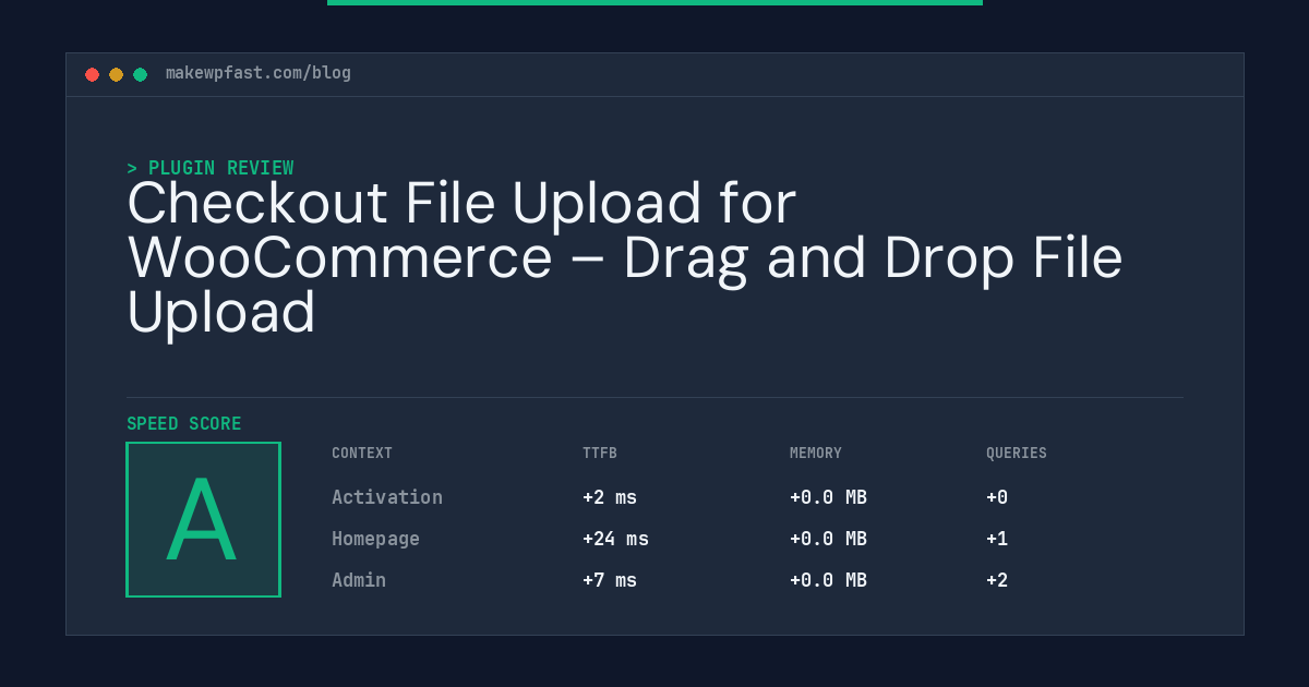 Checkout File Upload for WooCommerce – Drag and Drop File Upload - MakeWPFast