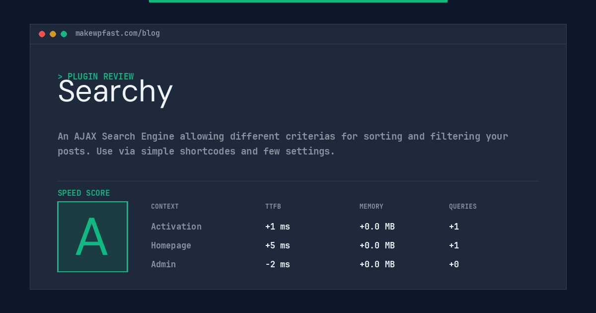 Searchy - MakeWPFast
