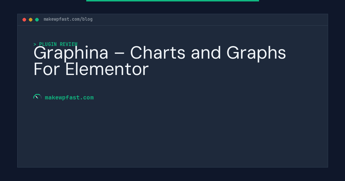Graphina – Charts and Graphs For Elementor - MakeWPFast