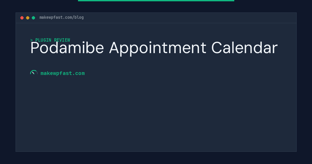 Podamibe Appointment Calendar - MakeWPFast