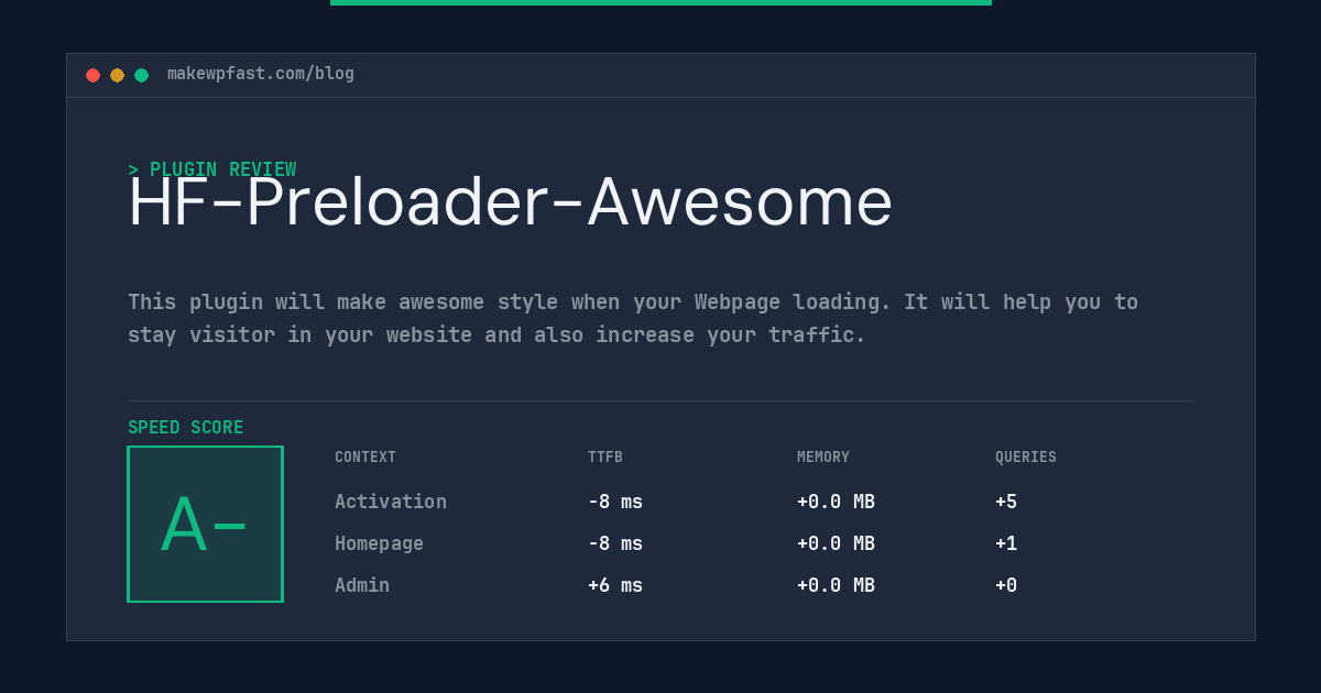 HF-Preloader-Awesome - MakeWPFast