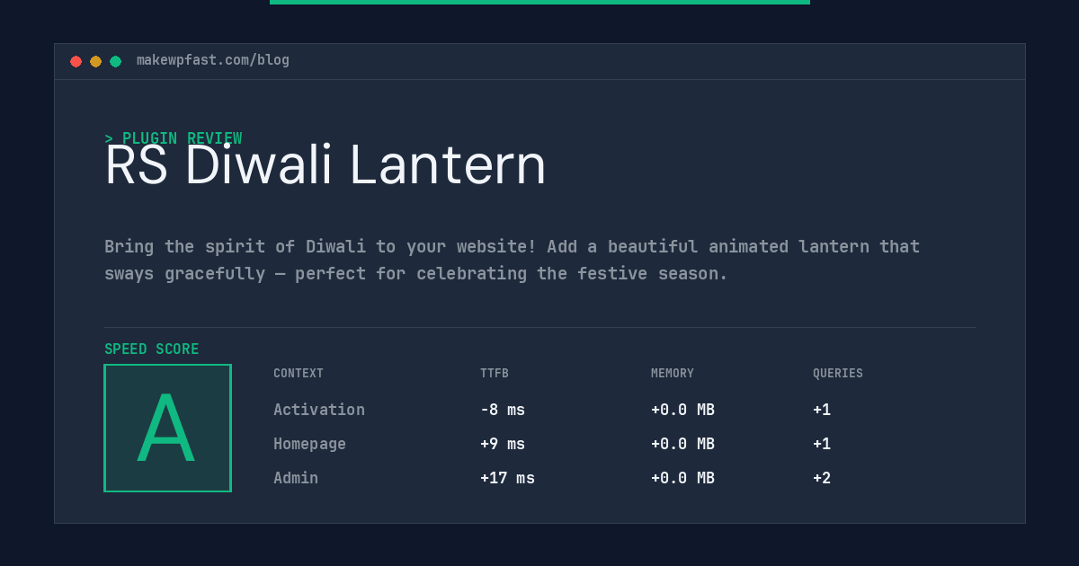 RS Diwali Lantern - MakeWPFast