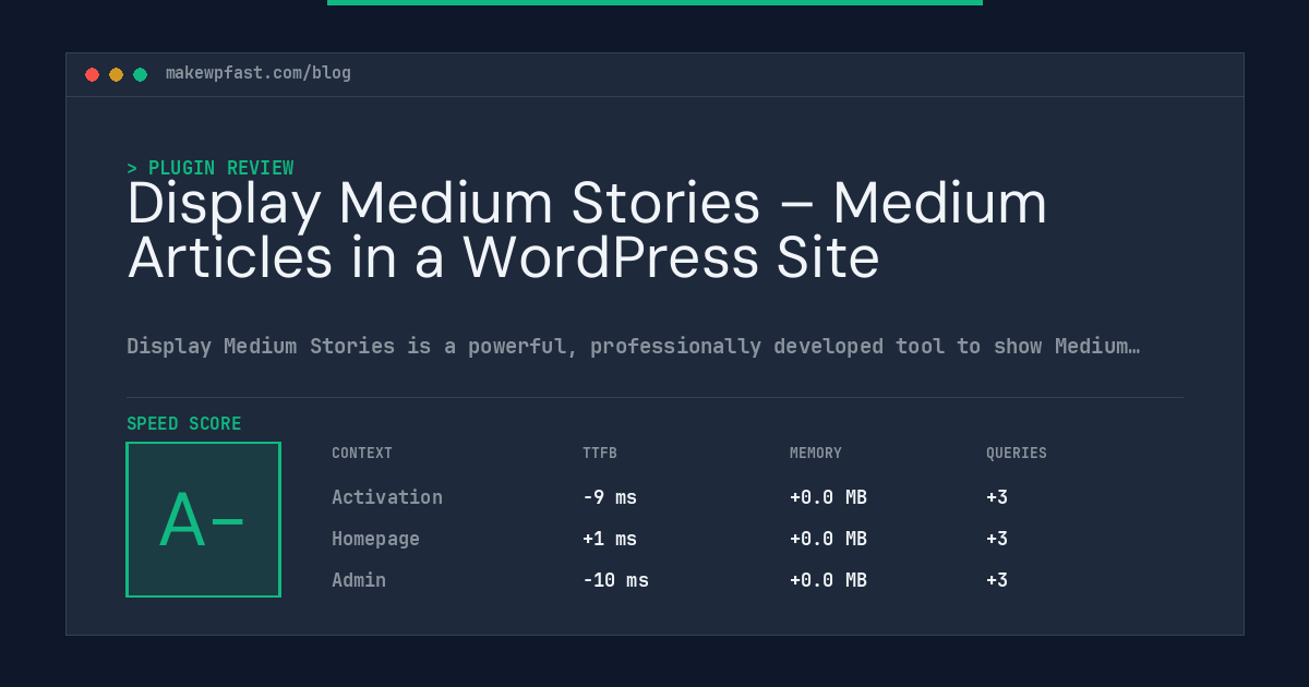 Display Medium Stories – Medium Articles in a WordPress Site - MakeWPFast