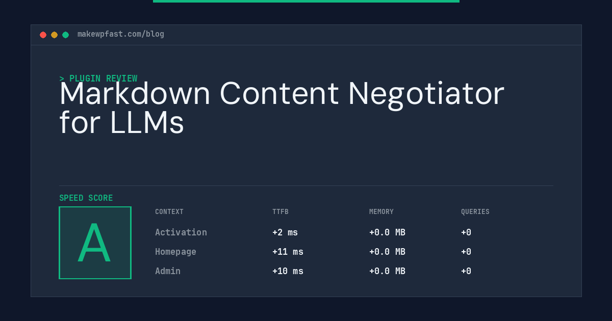 Markdown Content Negotiator for LLMs - MakeWPFast
