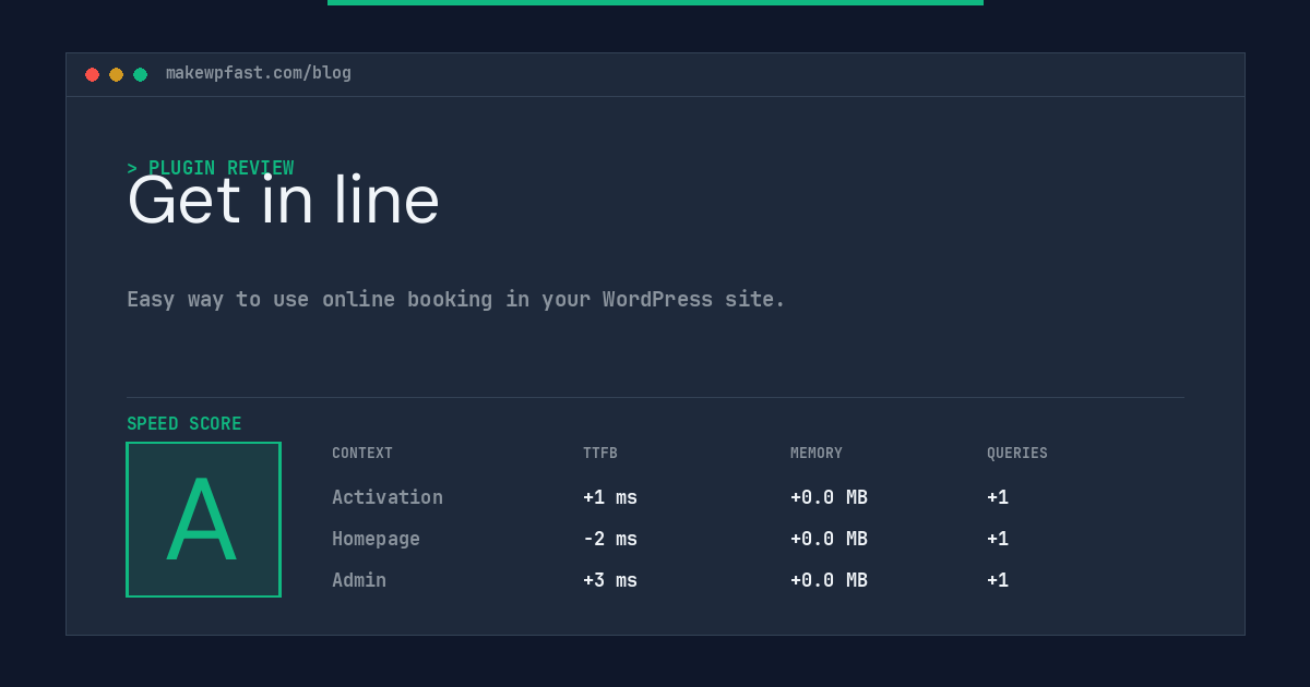 Get in line - MakeWPFast