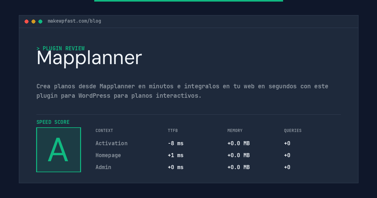 Mapplanner - MakeWPFast