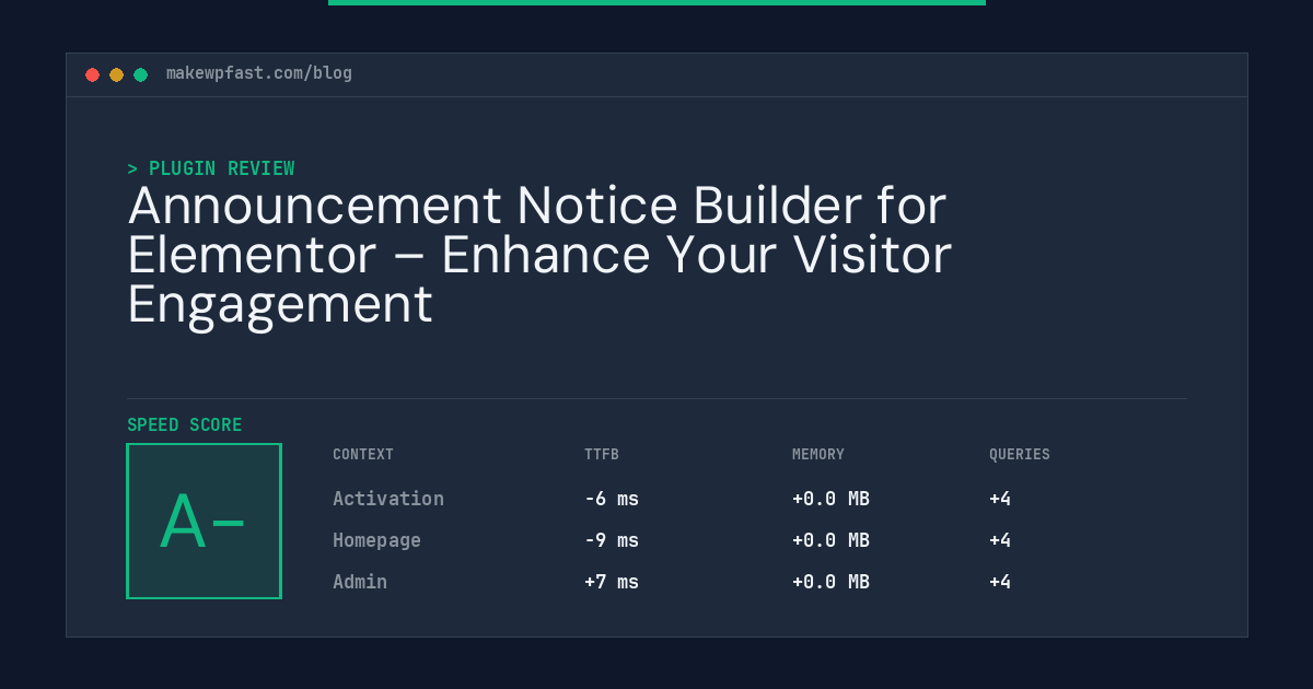 Announcement Notice Builder for Elementor – Enhance Your Visitor Engagement - MakeWPFast