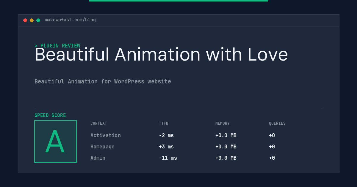 Beautiful Animation with Love - MakeWPFast