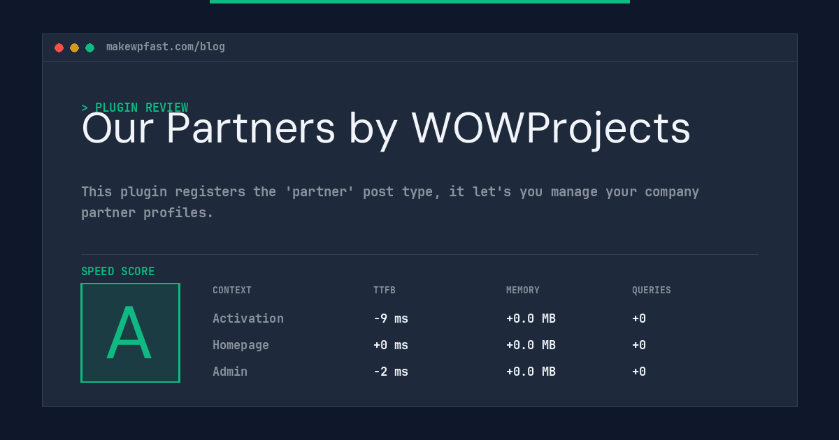 Our Partners by WOWProjects - MakeWPFast