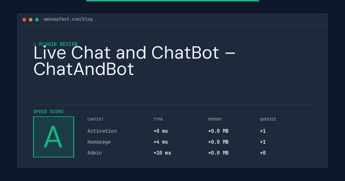 Live Chat and ChatBot – ChatAndBot - MakeWPFast
