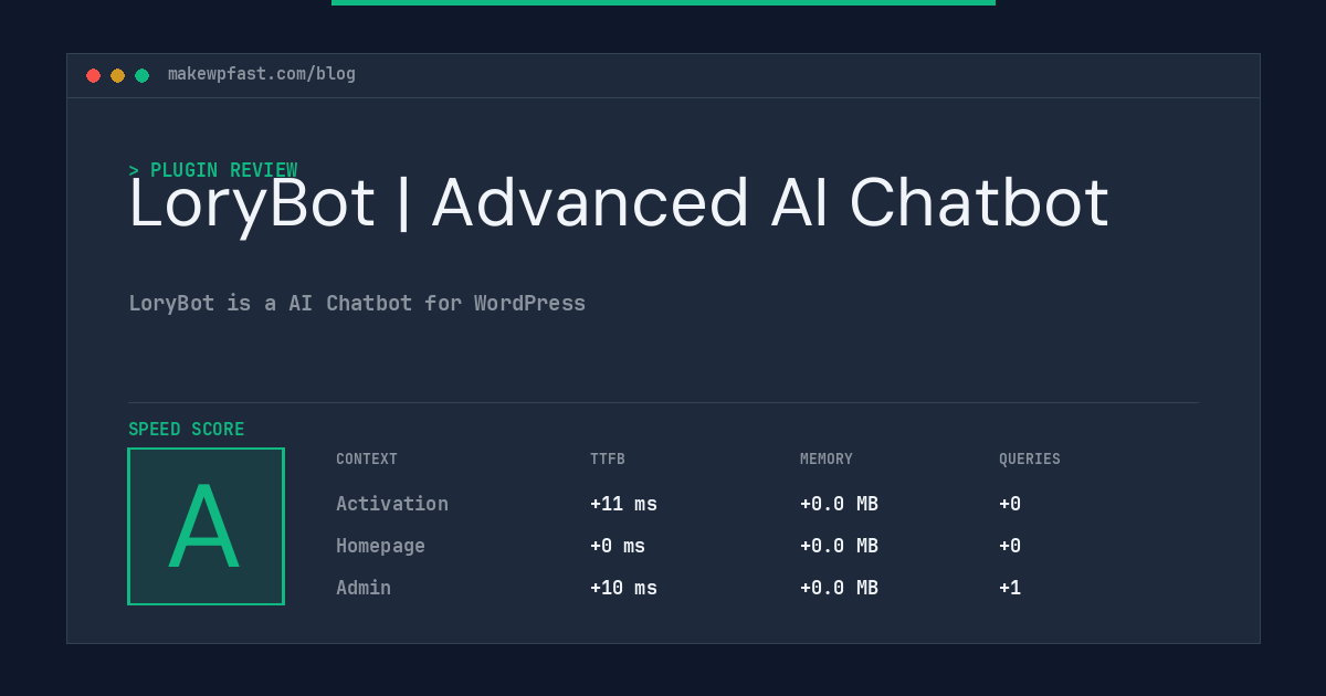 LoryBot | Advanced AI Chatbot - MakeWPFast