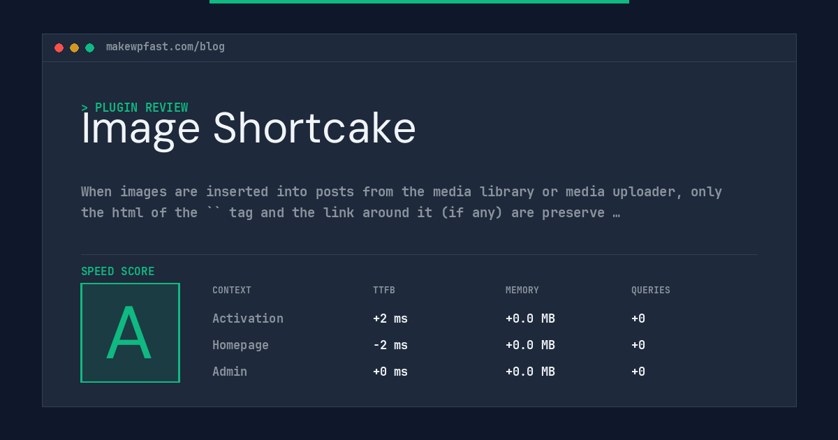 Image Shortcake - MakeWPFast