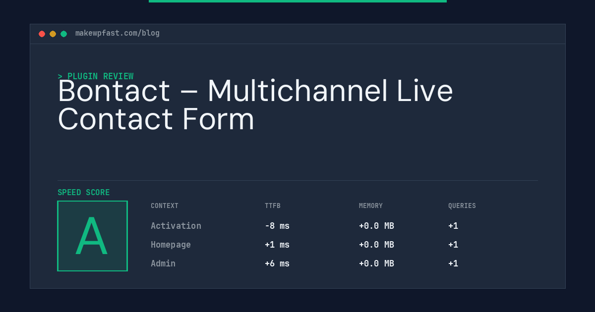 Bontact – Multichannel Live Contact Form - MakeWPFast