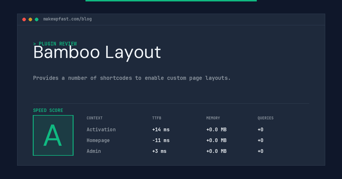 Bamboo Layout - MakeWPFast