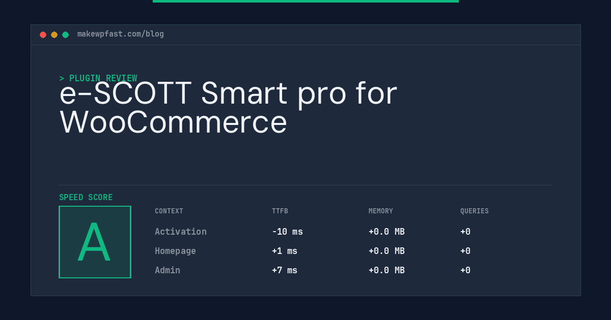 e-SCOTT Smart pro for WooCommerce - MakeWPFast