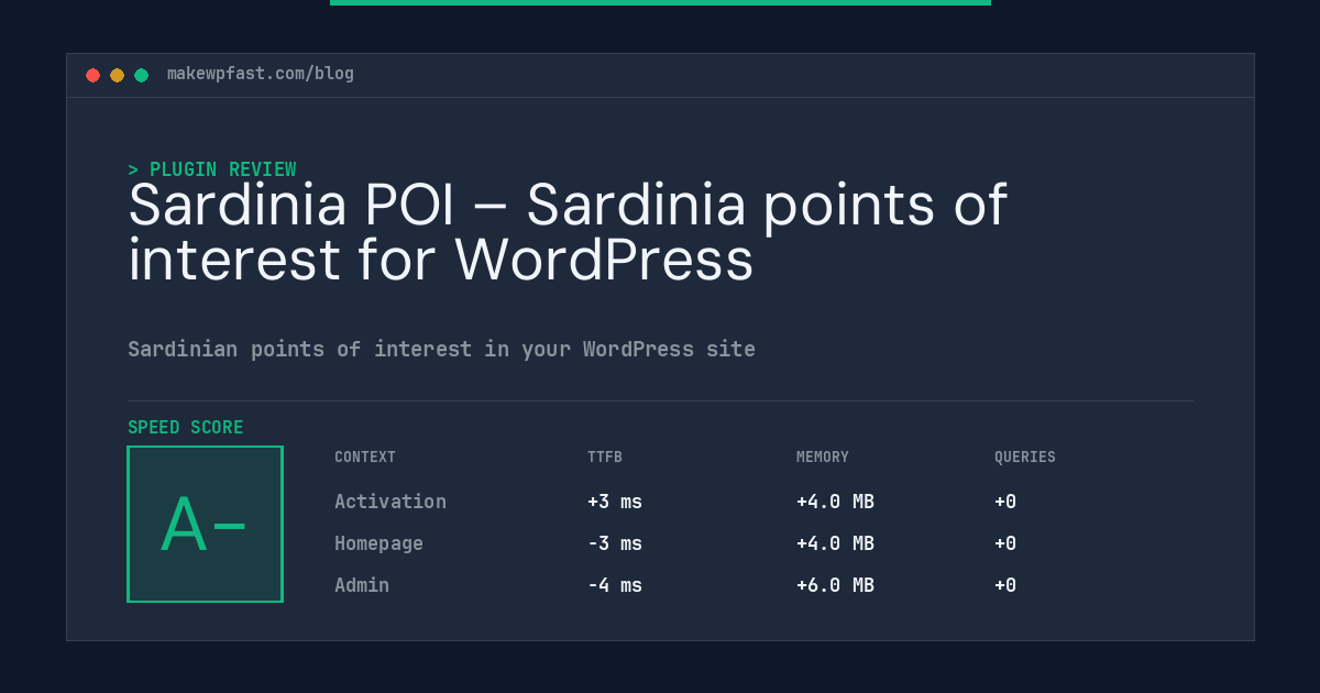 Sardinia POI – Sardinia points of interest for WordPress - MakeWPFast