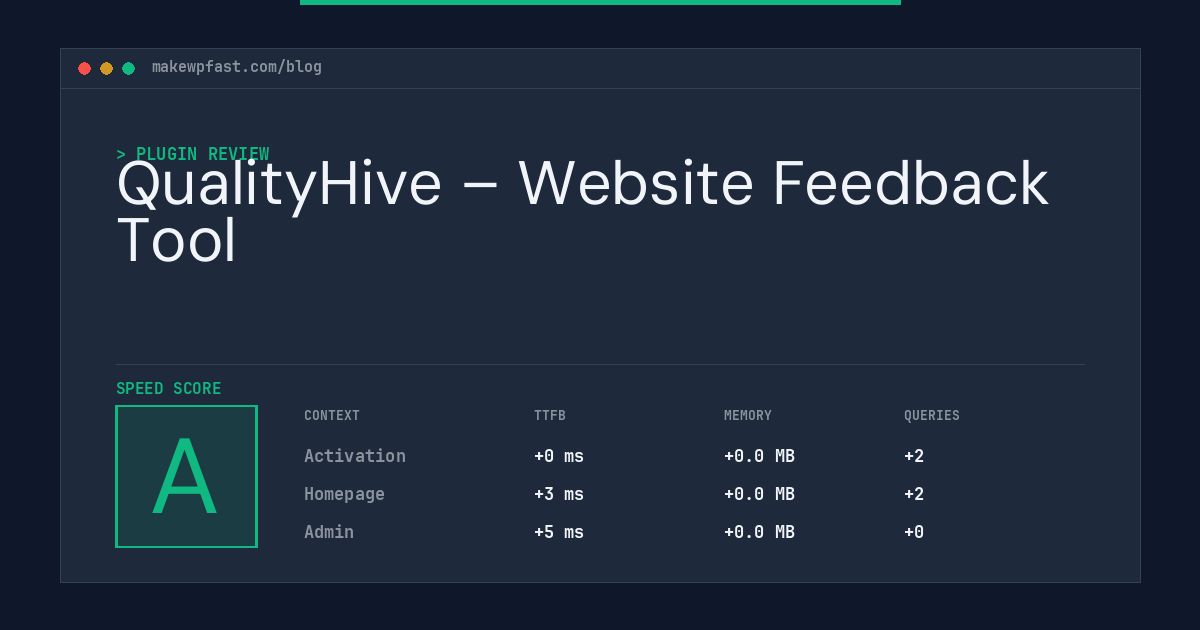 QualityHive – Website Feedback Tool - MakeWPFast