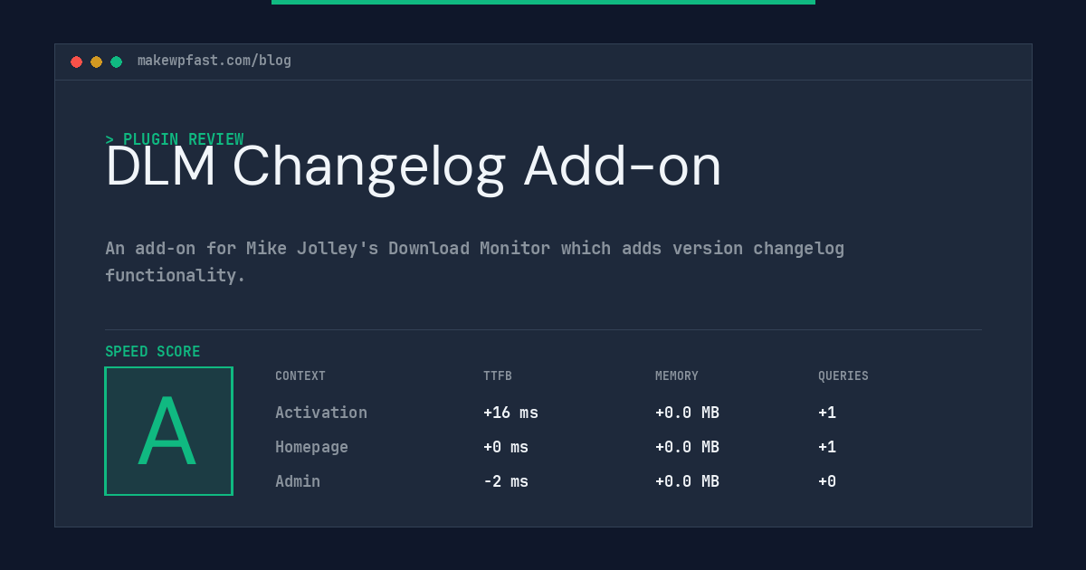 DLM Changelog Add-on - MakeWPFast