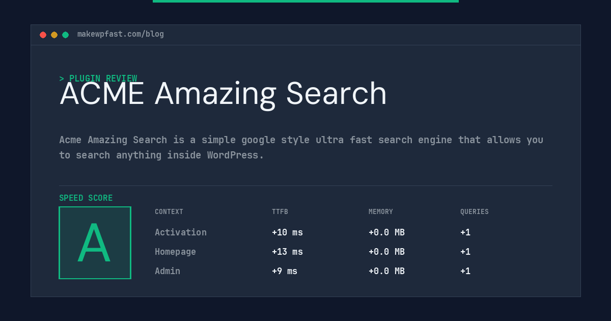 ACME Amazing Search - MakeWPFast