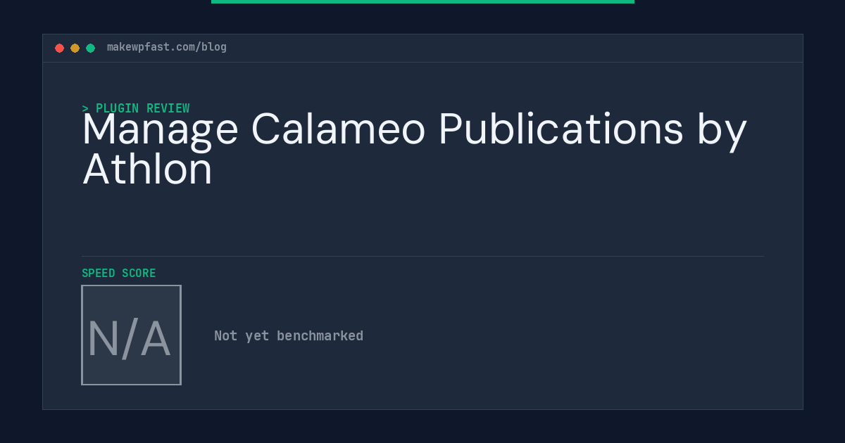 Manage Calameo Publications by Athlon - MakeWPFast