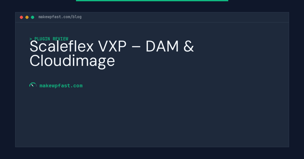 Scaleflex VXP – DAM & Cloudimage - MakeWPFast