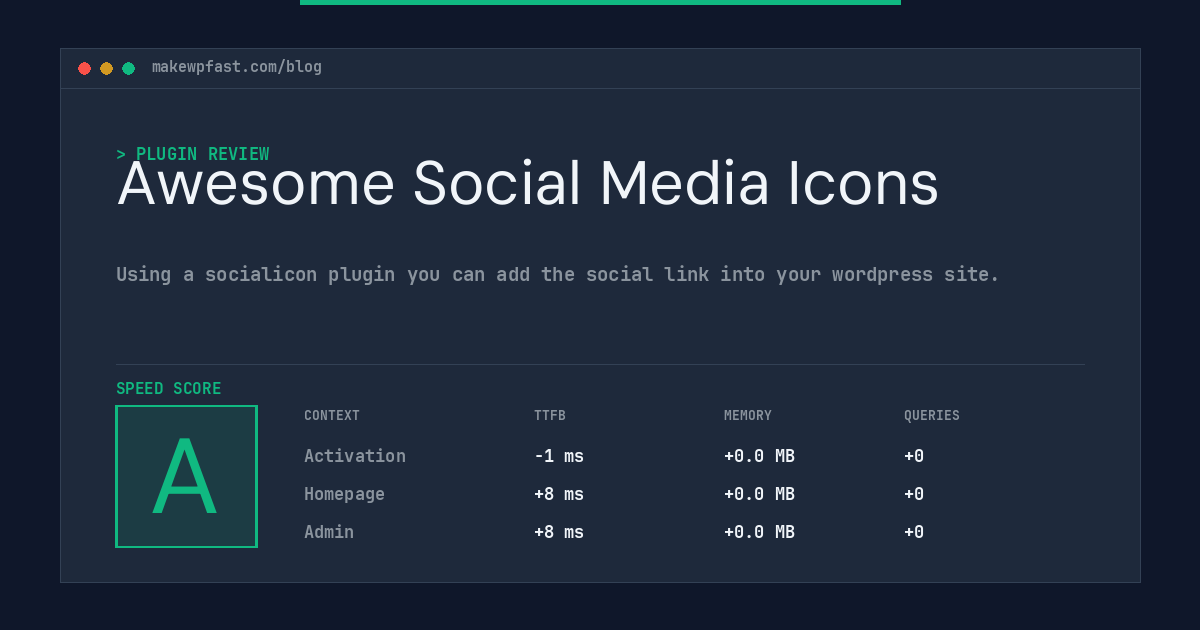 Awesome Social Media Icons - MakeWPFast